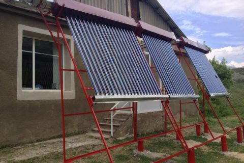 solar air heaters installed in darbas polyclinic by the cewp syunik region armenia 640x480