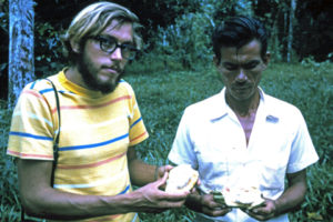 Loren Schulze (left) in Colombia in 1971