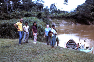 Loren Schulze (left) in Colombia in 1971