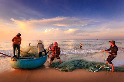 fisherman in Vietnam