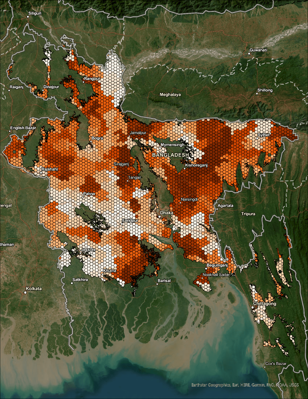 Visualizing Relationship Between Flooding and Population Density in