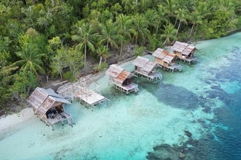 Asia beachside houses